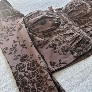 Floral Mesh Long Sleeve Top